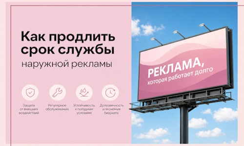 Как продлить срок службы наружной рекламы в  Урае