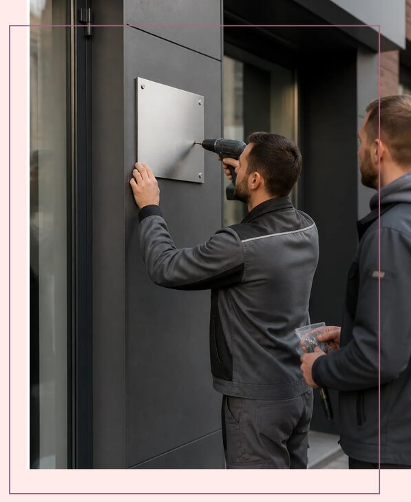 Изготовление рекламных табличек под ключ для бизнеса в Урае