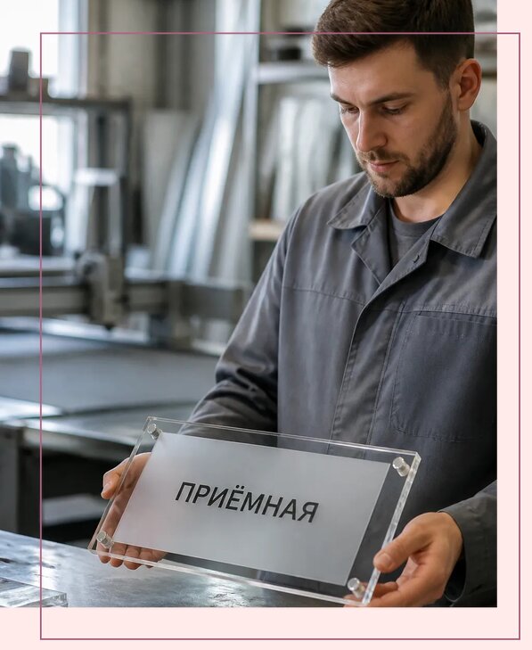 Таблички из оргстекла на заказ в Урае от 4064 р. | Аванза-Урй